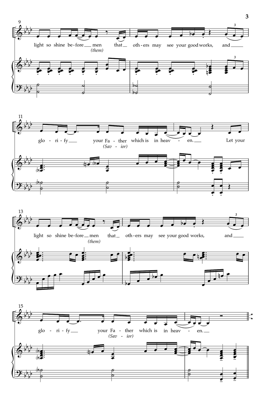 The Beatitudes The Beatitudes 4-Part scores gallery preview page 2