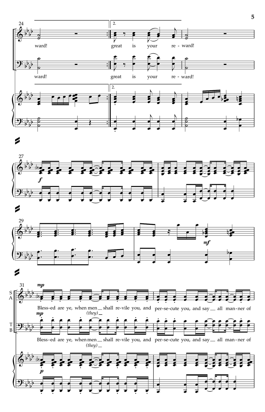 The Beatitudes The Beatitudes 4-Part scores gallery preview page 4