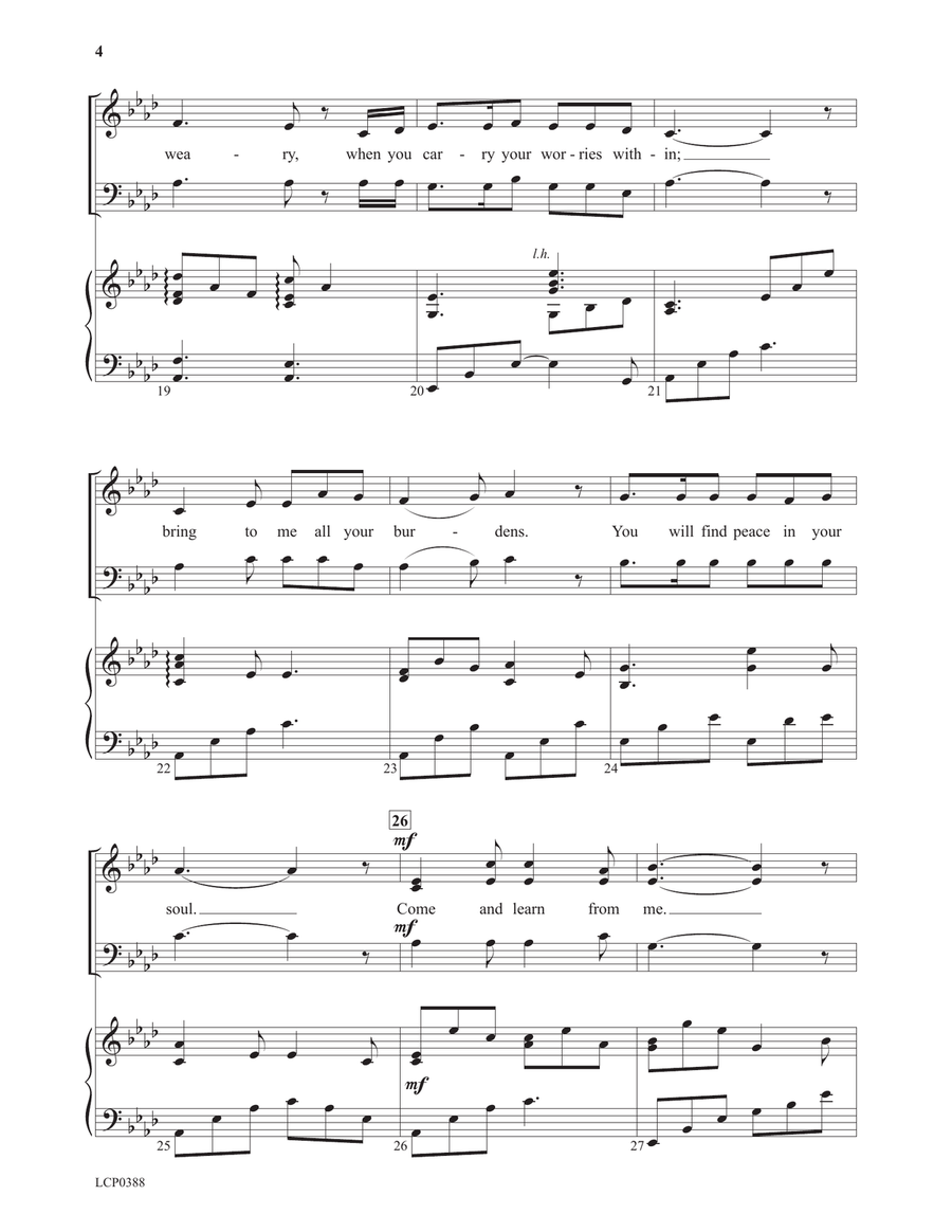 Come and Learn From Me Come and Learn From Me 3-Part scores gallery preview page 4