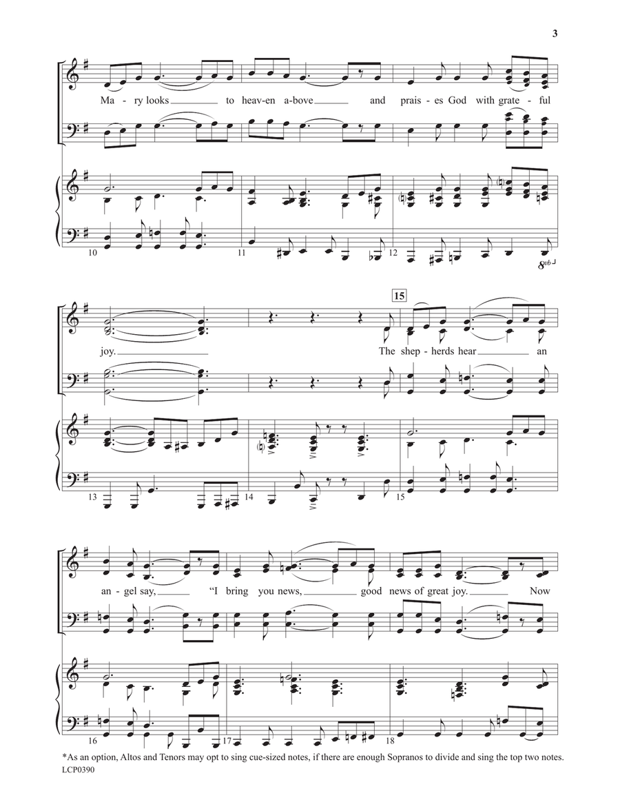 A Cry is Heard in Bethlehem 4-Part scores gallery preview page 3
