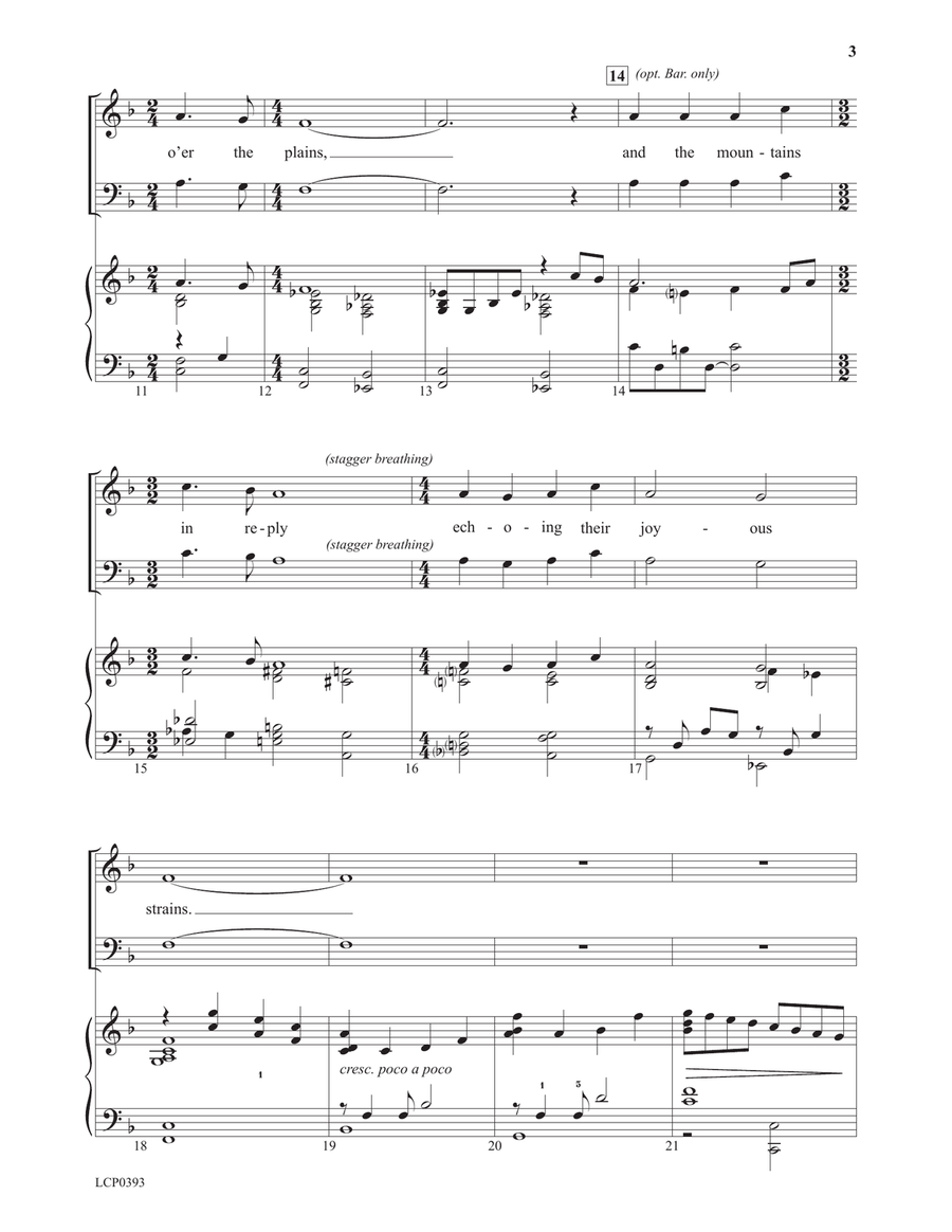 Angels We Have Heard on High 3-Part scores gallery preview page 3