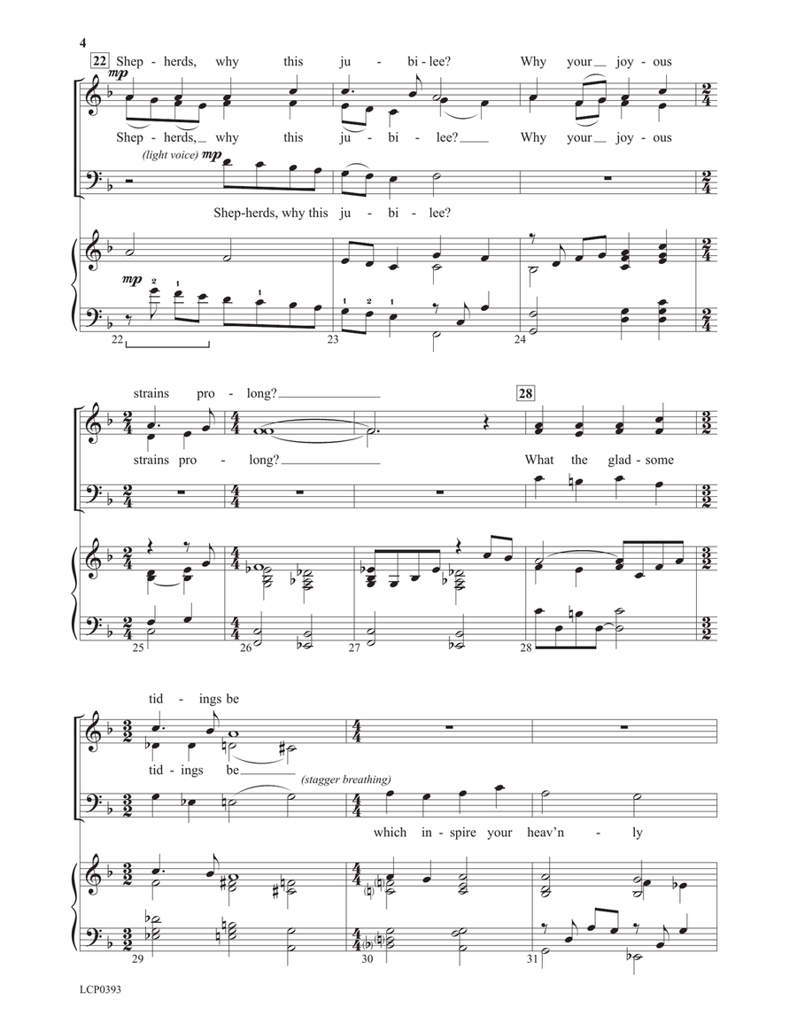 Angels We Have Heard on High 3-Part scores gallery preview page 4