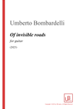 OF INVISIBLE ROADS for guitar