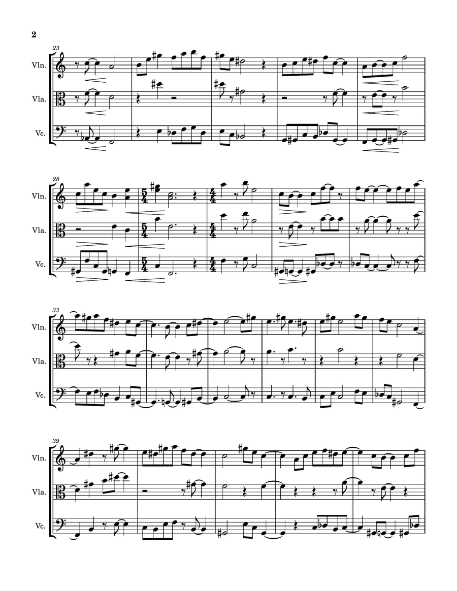 ZB22 - Score Only ZB22 - Score Only String Trio scores gallery preview page 2
