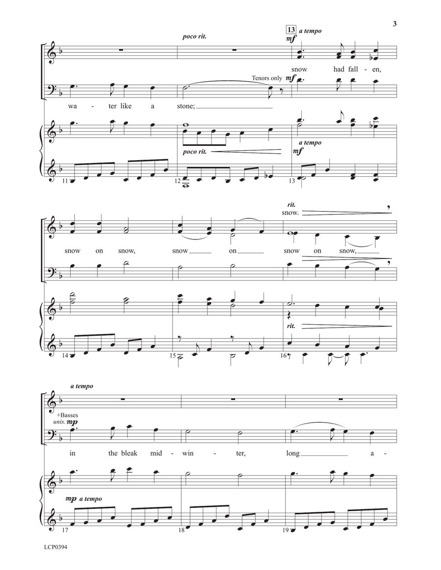 In the Bleak Midwinter In the Bleak Midwinter 4-Part scores gallery preview page 3