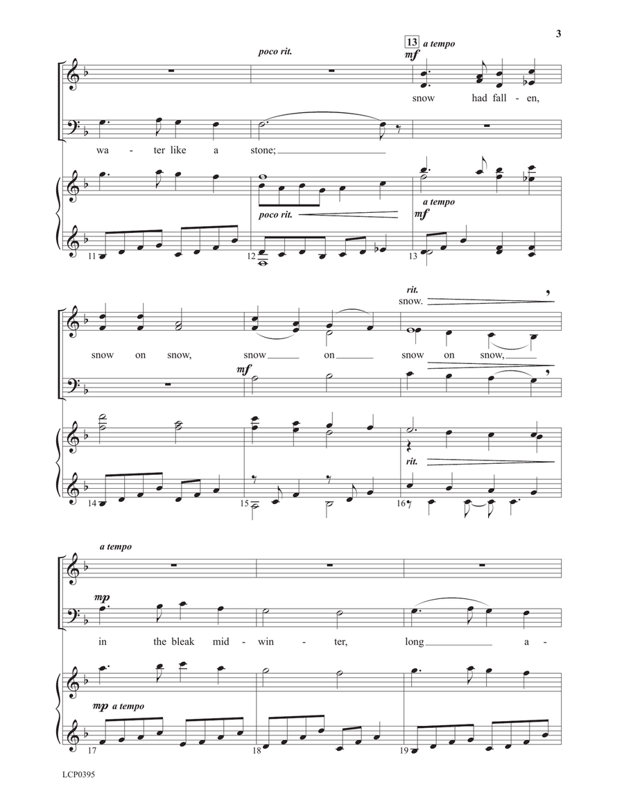 In the Bleak Midwinter In the Bleak Midwinter 3-Part scores gallery preview page 3