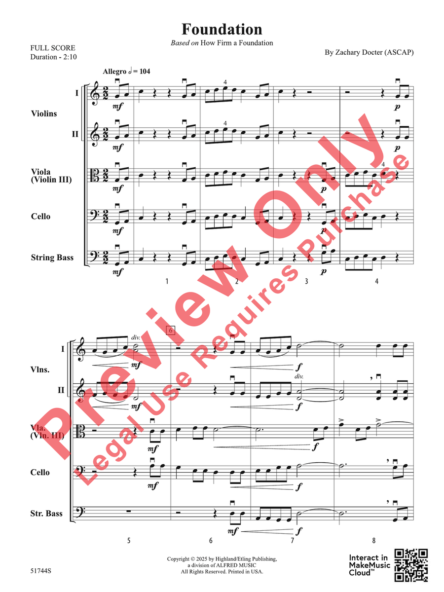Foundation String Orchestra - Sheet Music page 3