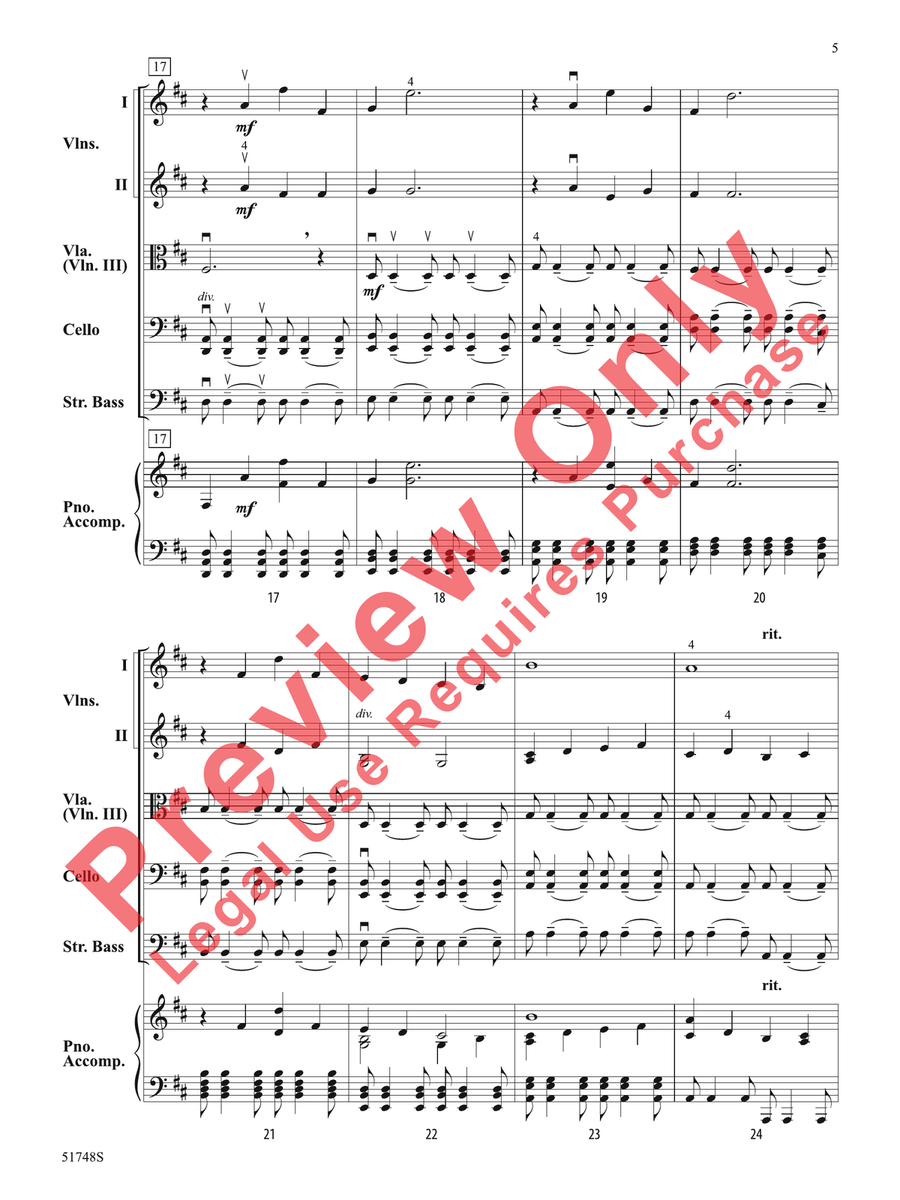 By a Stream By a Stream String Orchestra scores gallery preview page 6