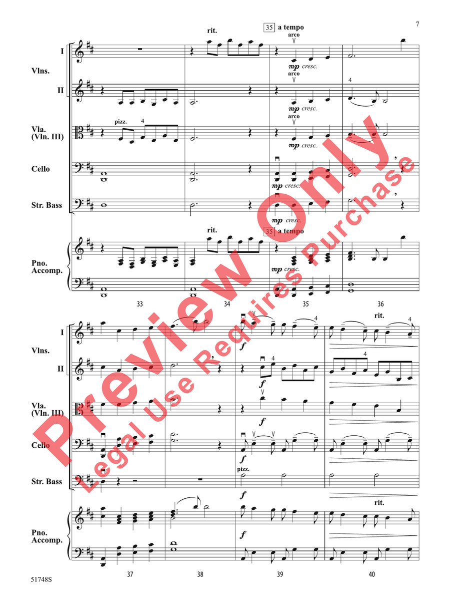 By a Stream By a Stream String Orchestra scores gallery preview page 8