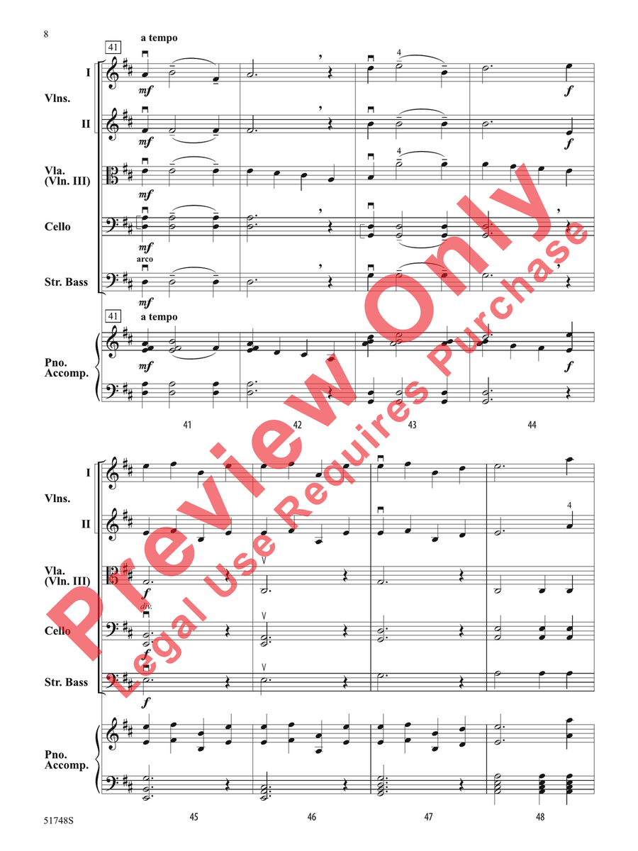By a Stream By a Stream String Orchestra scores gallery preview page 9