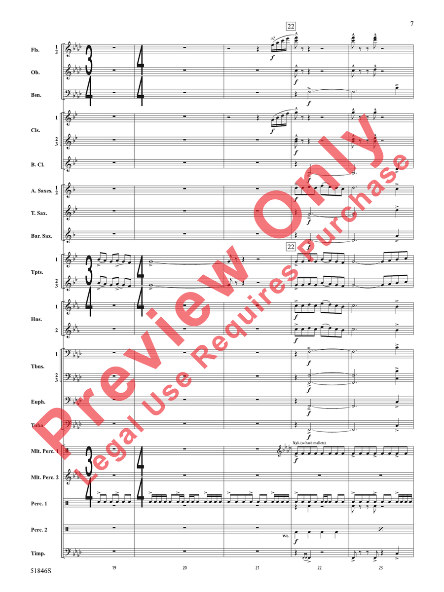 The Second Shaman The Second Shaman Concert Band scores gallery preview page 8
