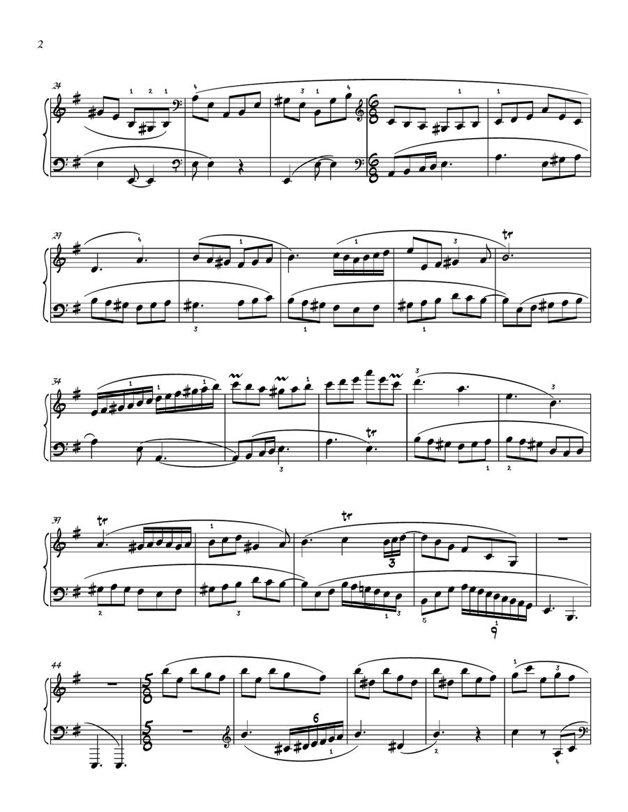 Invention No. 6 in E Minor Piano Method scores gallery preview page 5