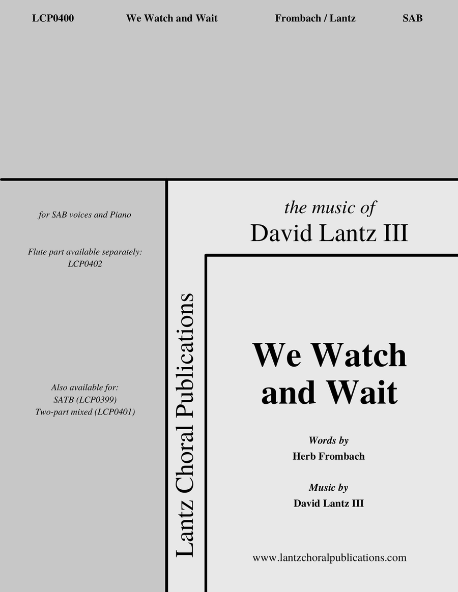 We Watch and Wait 3-Part scores gallery preview page 1