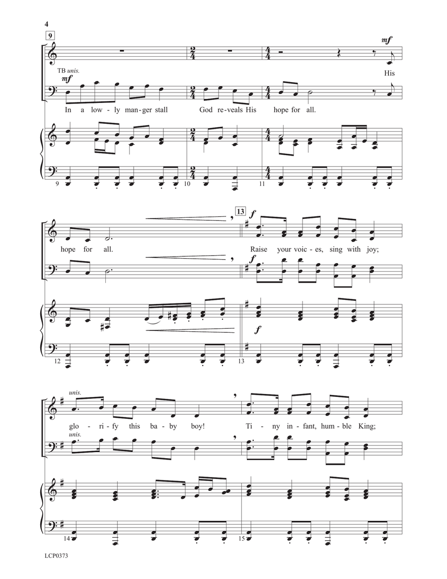 Christmas Calls Us 4-Part scores gallery preview page 4