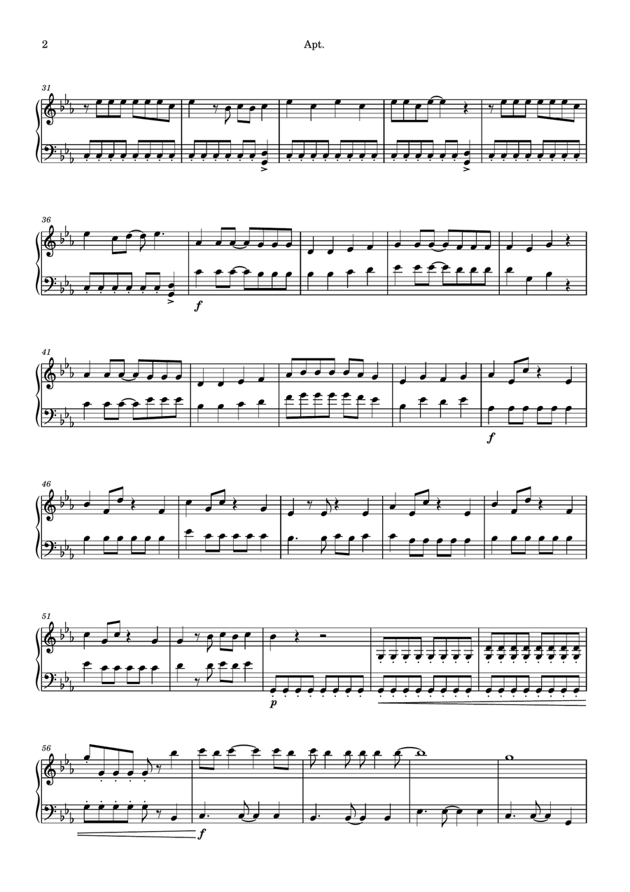Apt. Easy Piano scores gallery preview page 2