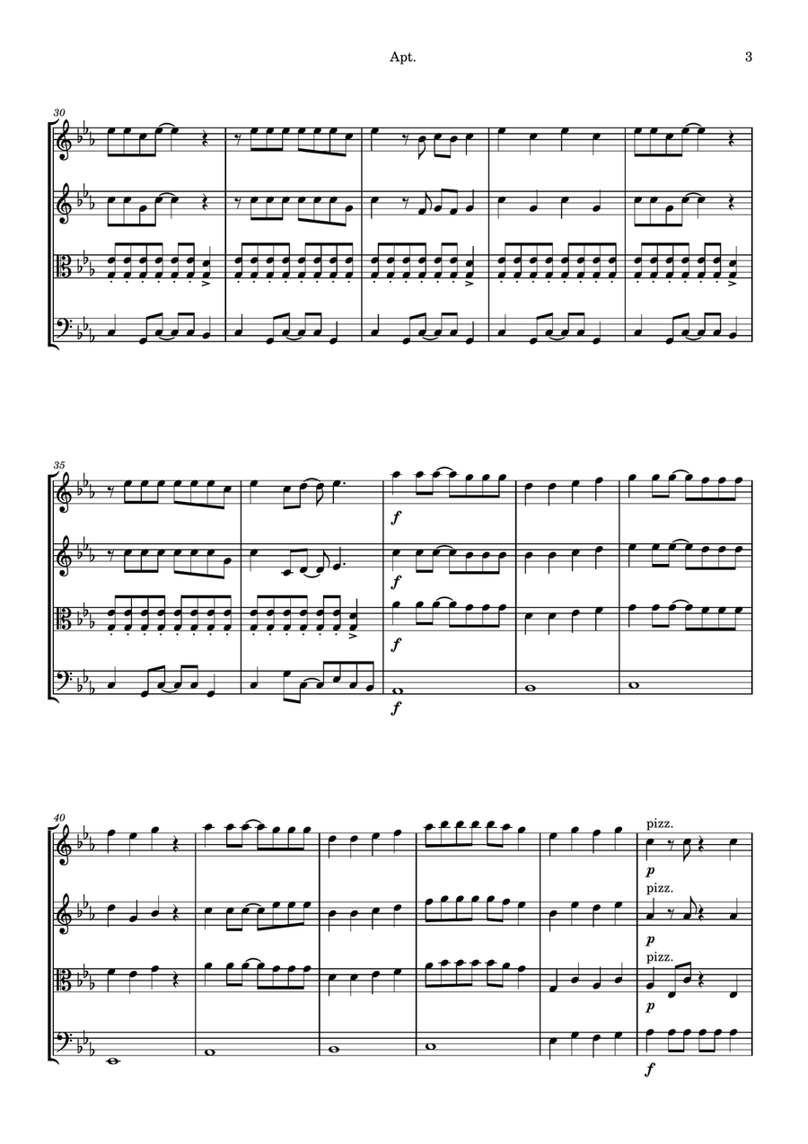 Apt. String Quartet scores gallery preview page 3