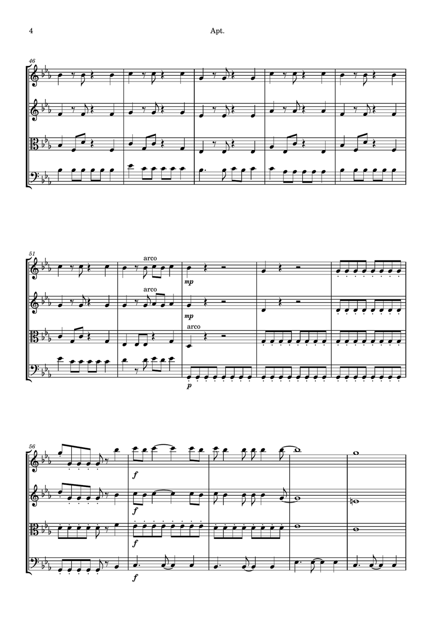 Apt. String Quartet scores gallery preview page 4