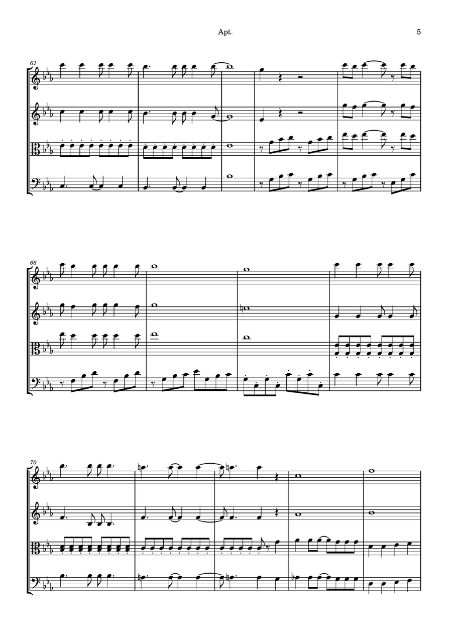 Apt. String Quartet scores gallery preview page 5