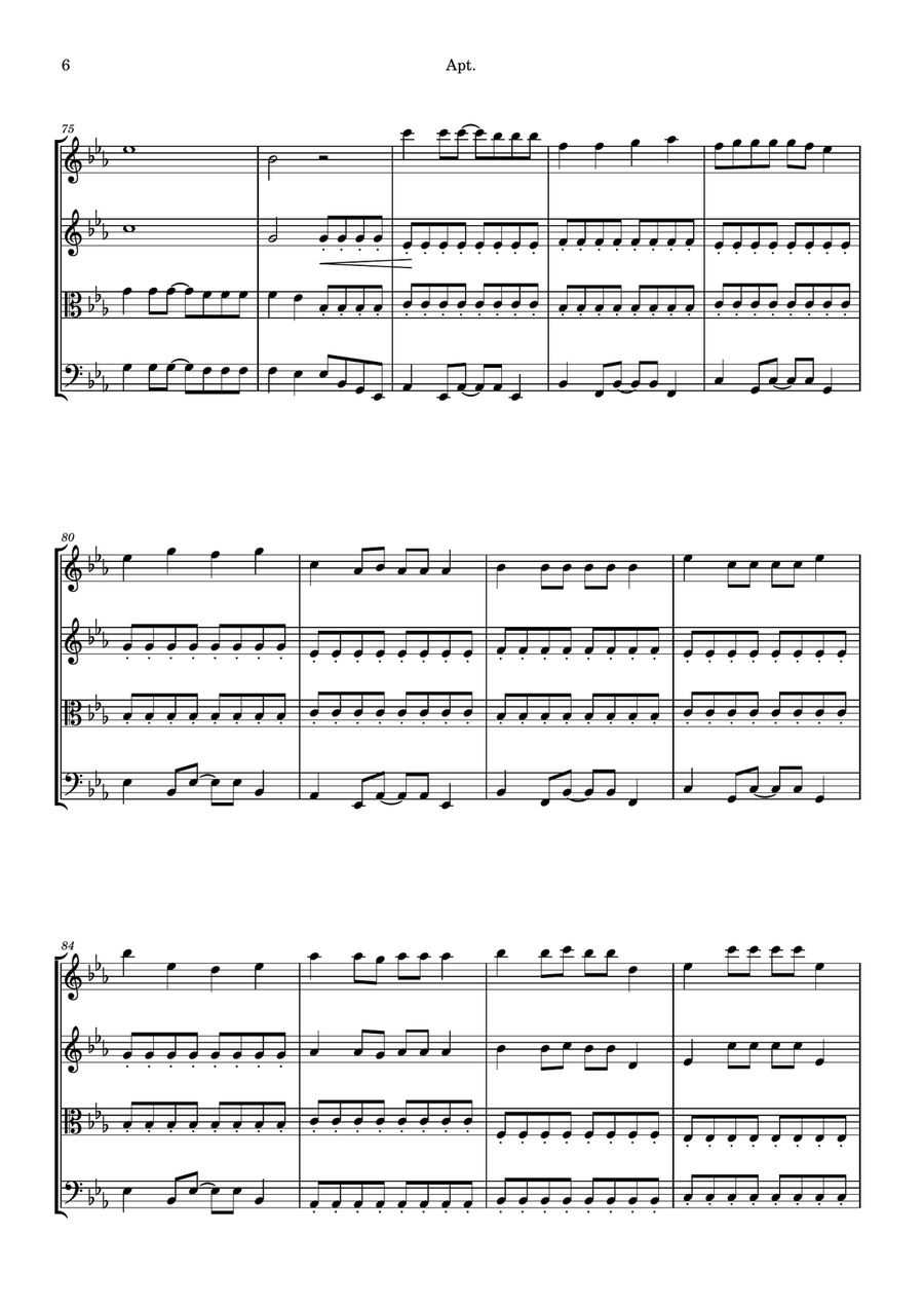 Apt. String Quartet scores gallery preview page 6