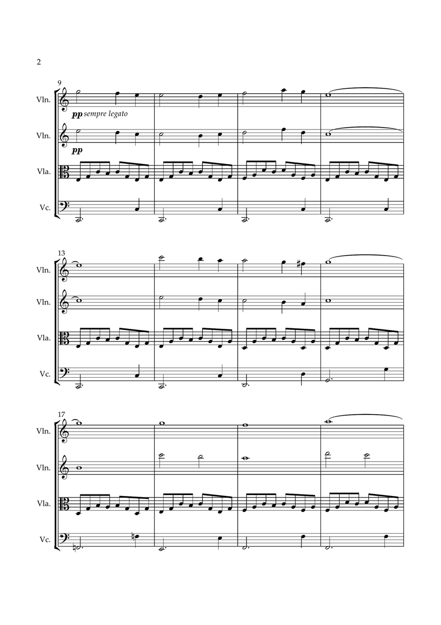 It is well with my soul (String Quartet) String Quartet scores gallery preview page 3