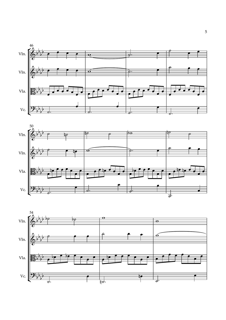 It is well with my soul (String Quartet) String Quartet scores gallery preview page 6
