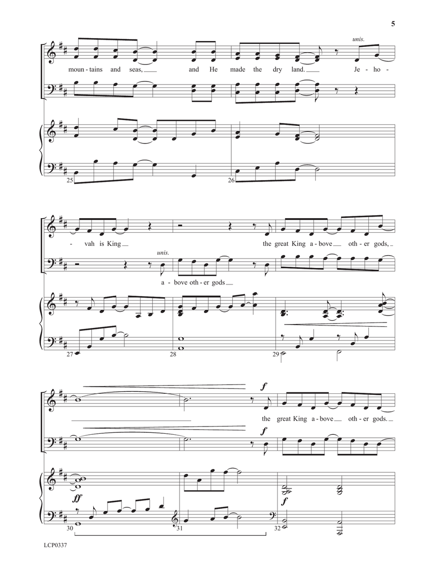Our Lord, Our God 4-Part scores gallery preview page 5