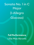 Sonata No. 1 in C Major (I-Allegro Giocoso)
