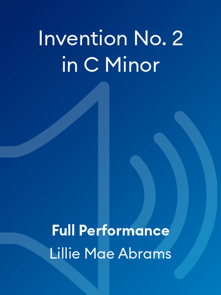 Invention No. 2 in C Minor Piano Method scores gallery preview page 1