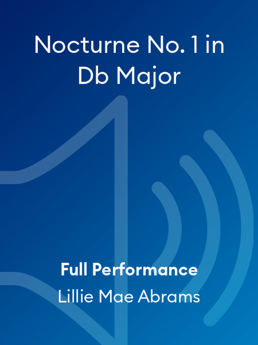 Nocturne No. 1 in Db Major Piano Method scores gallery preview page 1