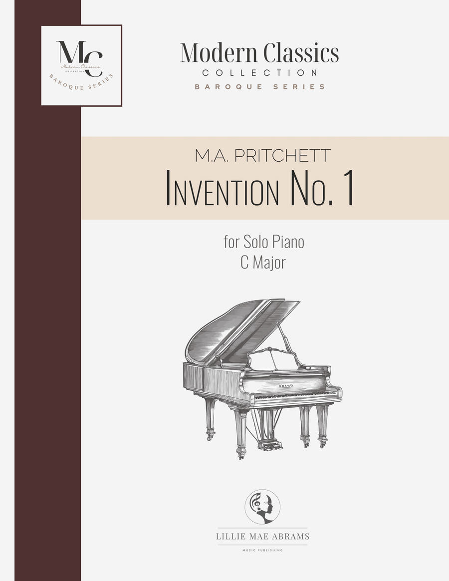 Invention No. 1 in C Major Piano Method scores gallery preview page 1