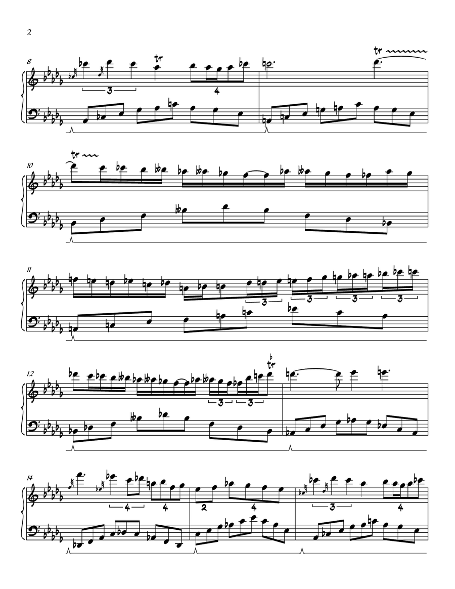 Nocturne No. 1 in Db Major Piano Method scores gallery preview page 5