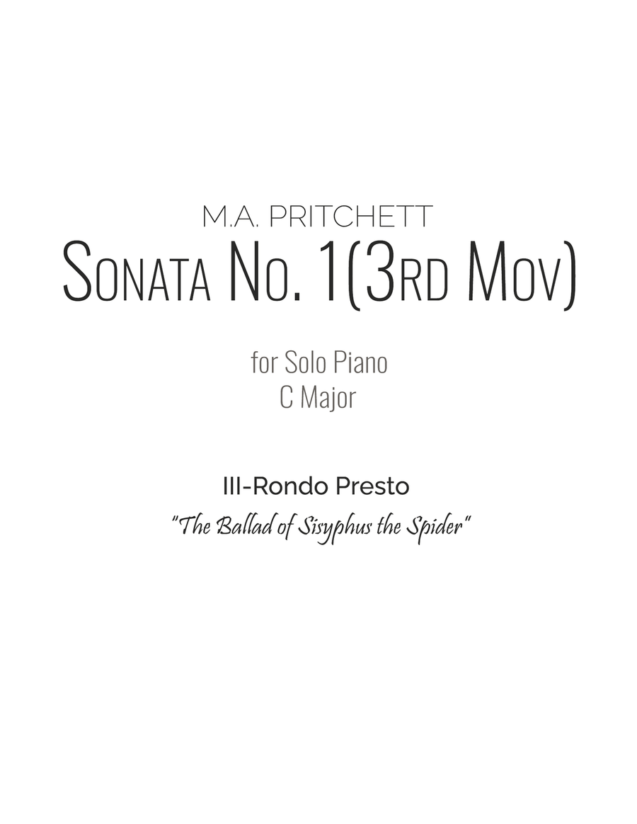Sonata No. 1 in C Major (III-Rondo Presto) Piano Method scores gallery preview page 3