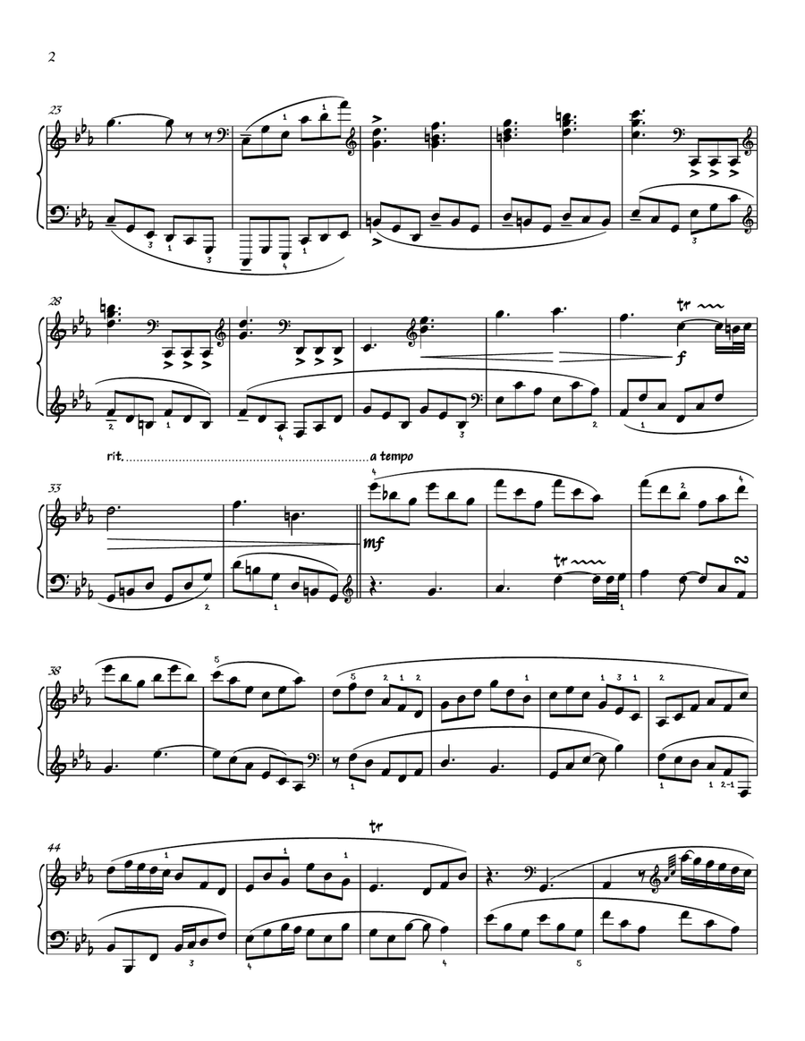 Sonata No. 1 in C Major (II-Andante Addolorato) Piano Method scores gallery preview page 5