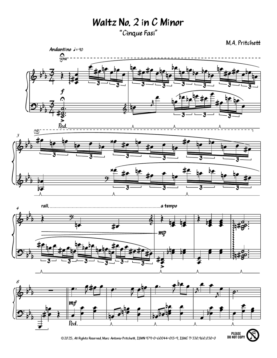 Waltz No. 2 in C Minor Piano Method scores gallery preview page 4