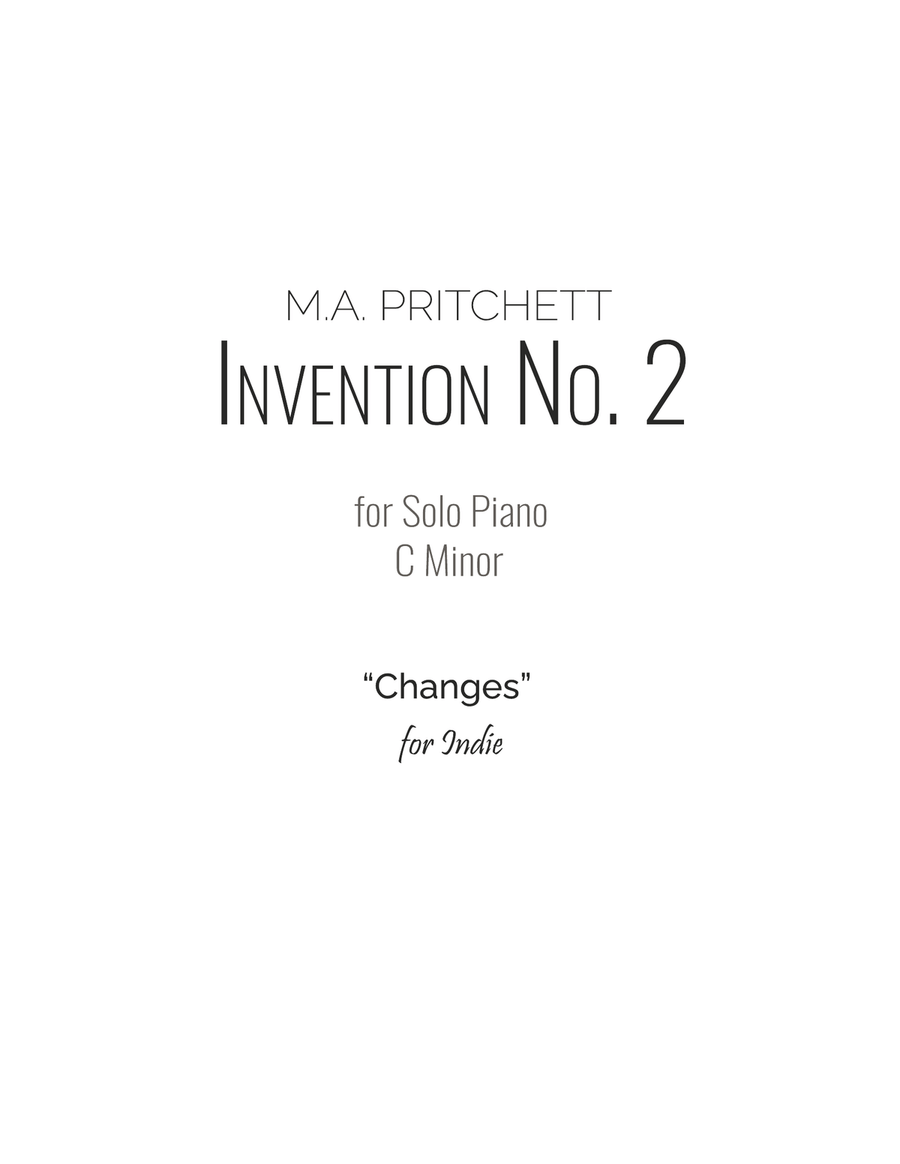 Invention No. 2 in C Minor Piano Method scores gallery preview page 3