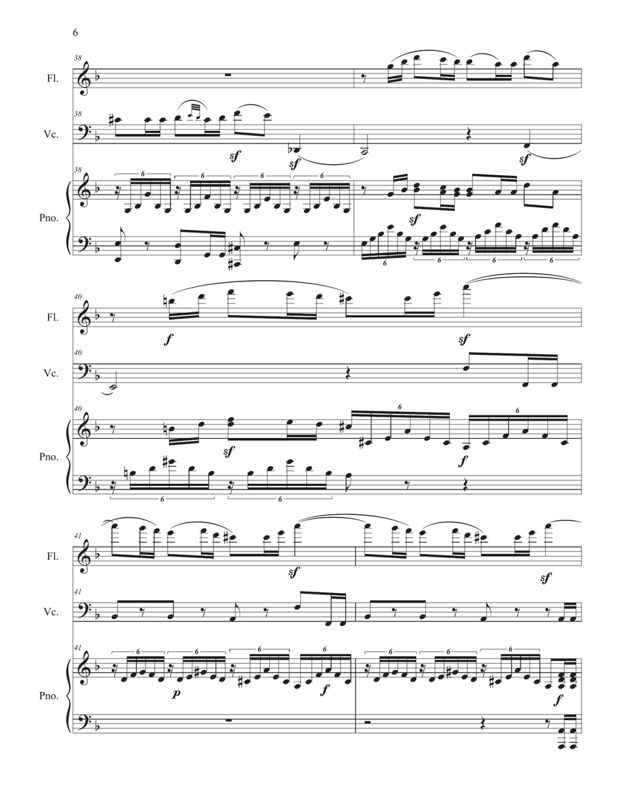 Mendelssohn: Song Without Words, op. 109 - Piano Trio version Piano Trio scores gallery preview page 6