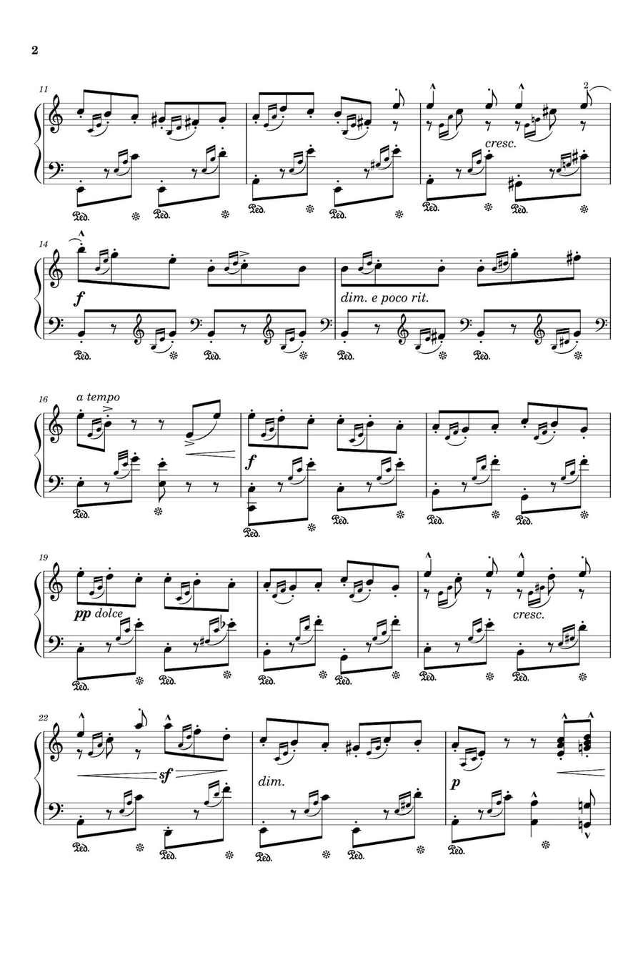 Étude Op. 109 No. 11 Serenade - Friedrich Burgmüller Piano Solo scores gallery preview page 2