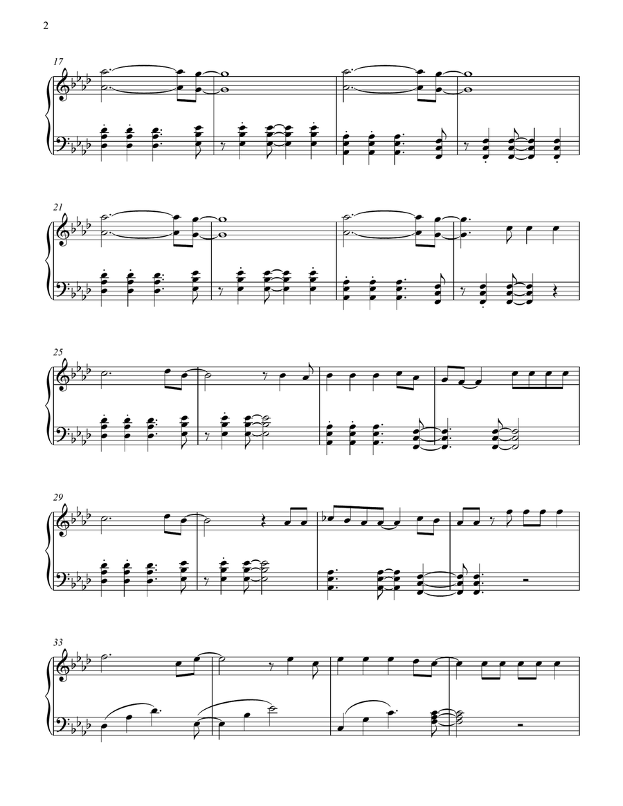 Viva La Vida Viva La Vida Piano Solo scores gallery preview page 2