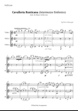 Intermezzo Sinfonico by Pietro Mascagni for Violin Trio