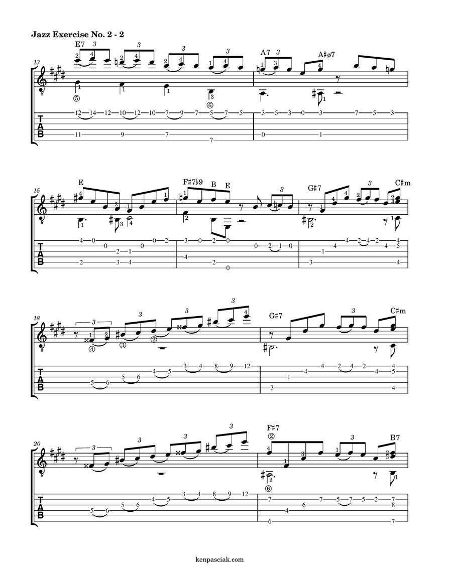 Jazz Exercise No. 2 Jazz Exercise No. 2 Electric Guitar scores gallery preview page 2