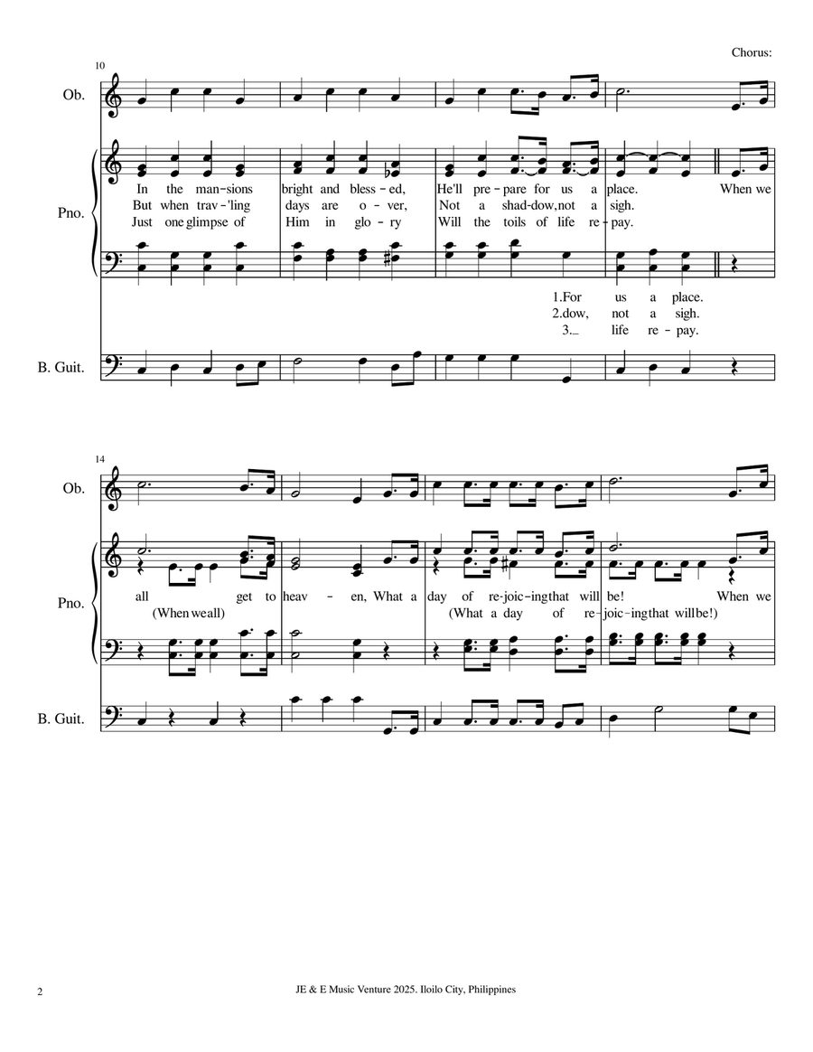 When We All Get to Heaven 4-Part scores gallery preview page 2