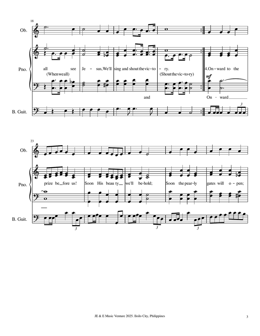 When We All Get to Heaven 4-Part scores gallery preview page 3