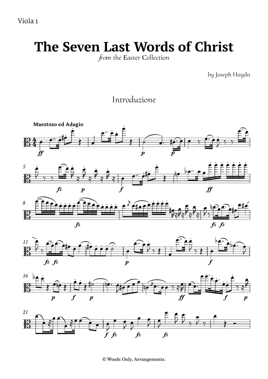 The Seven Last Words of Christ by Haydn for Viola Trio String Trio scores gallery preview page 5