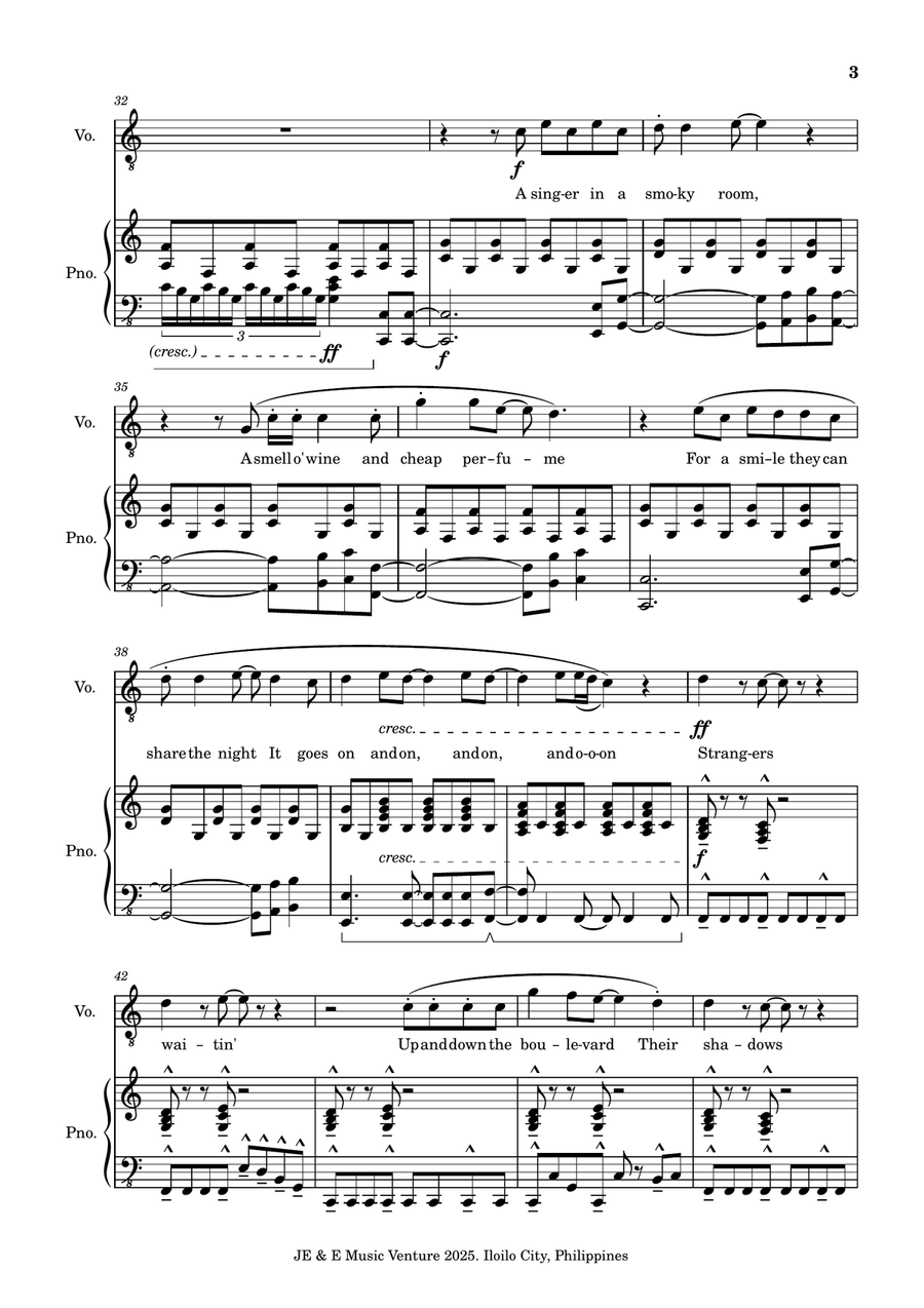 Don't Stop Believin' Don't Stop Believin' A Cappella scores gallery preview page 3