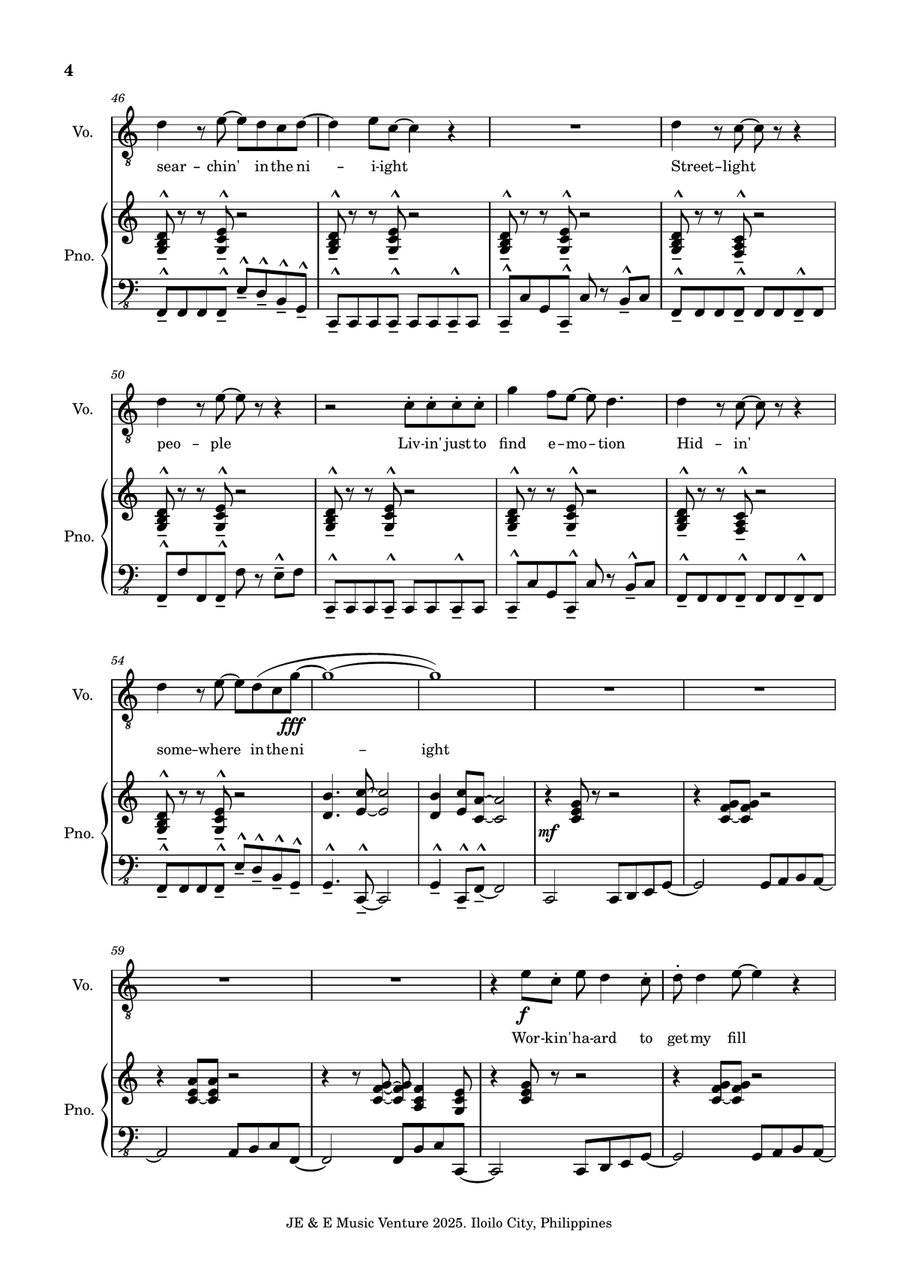 Don't Stop Believin' Don't Stop Believin' A Cappella scores gallery preview page 4