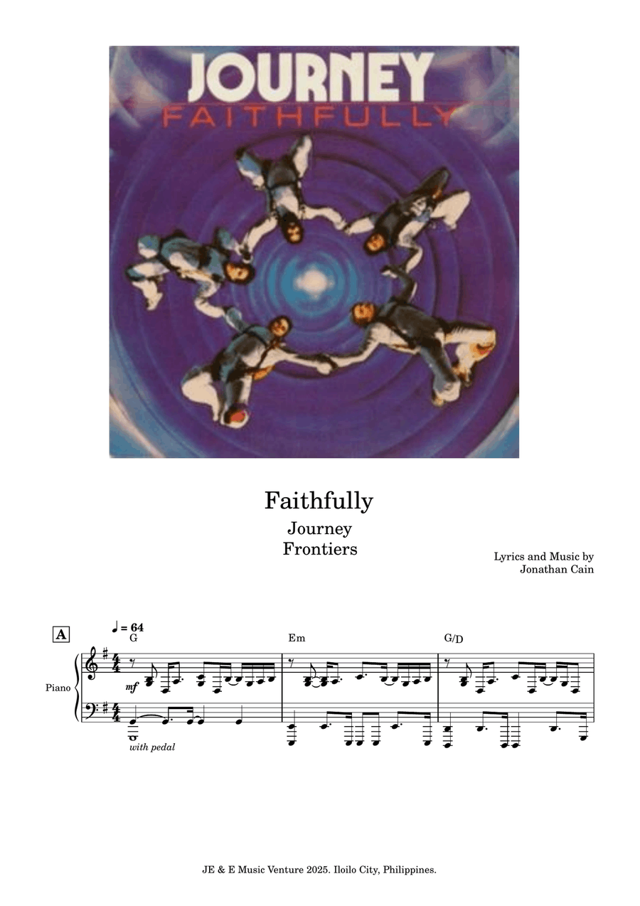 Faithfully Faithfully A Cappella scores gallery preview page 1