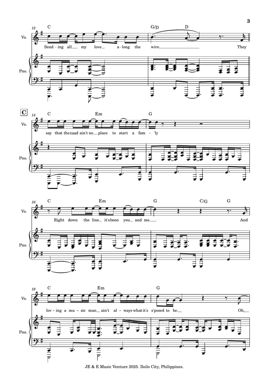 Faithfully Faithfully A Cappella scores gallery preview page 3