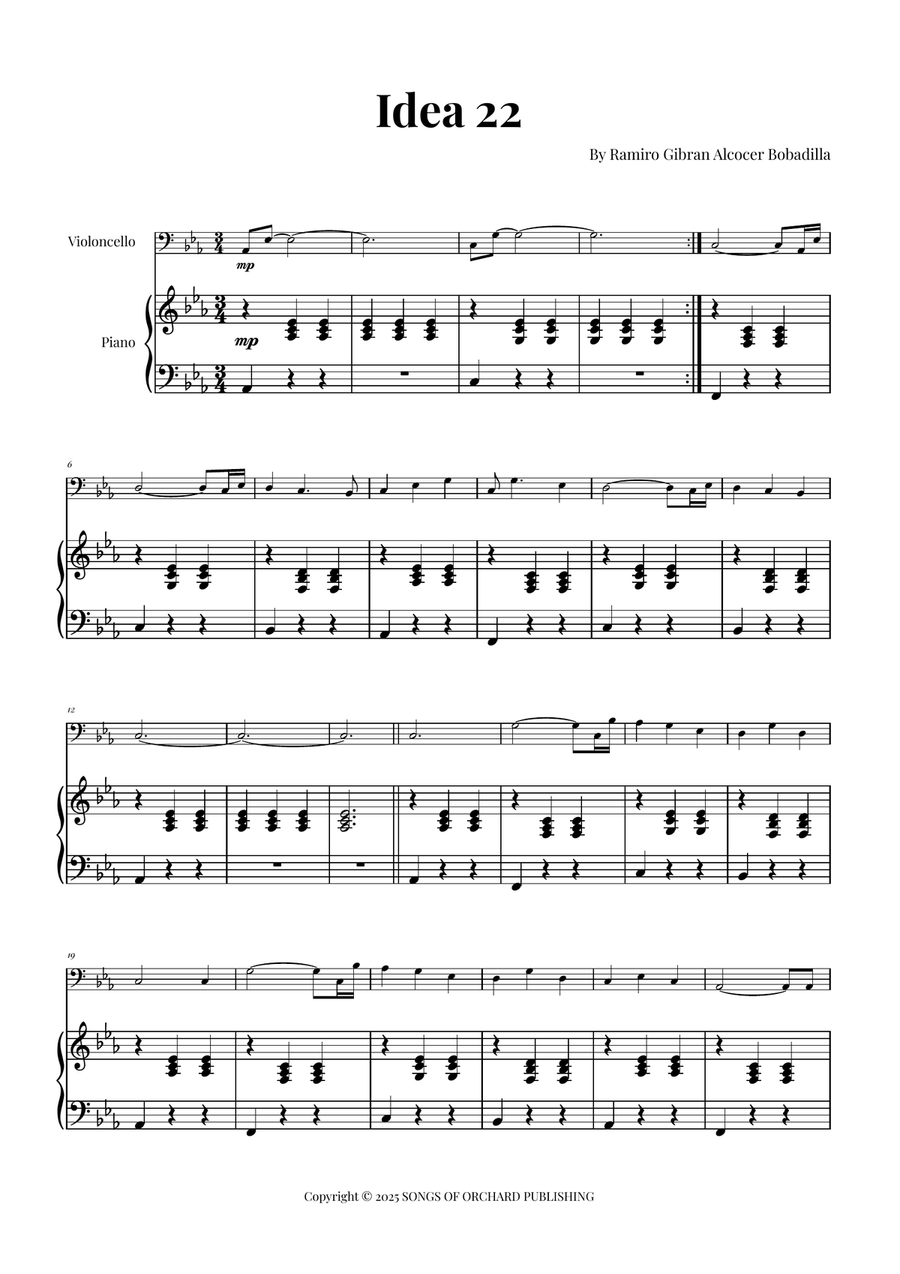 Idea 22 Piano scores gallery preview page 1