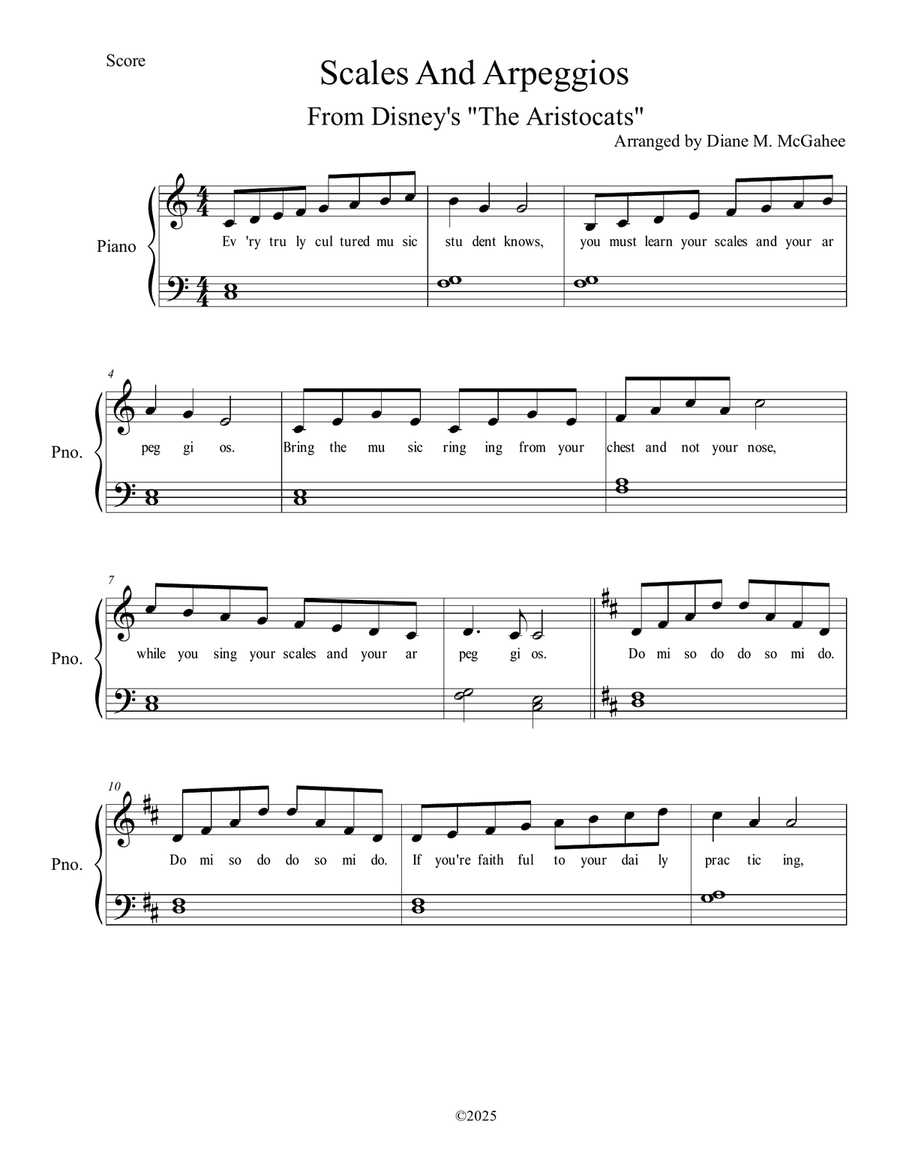 Scales And Arpeggios Scales And Arpeggios Piano Method scores gallery preview page 1