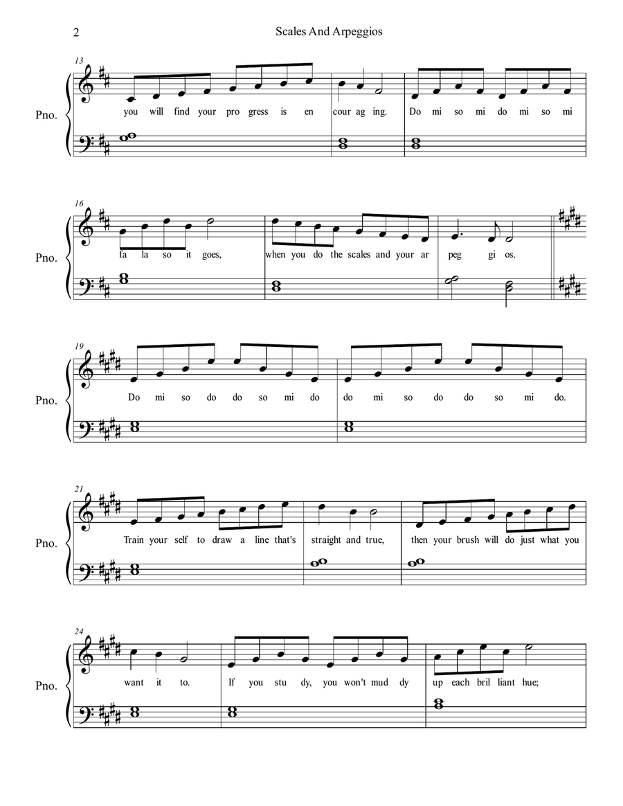 Scales And Arpeggios Scales And Arpeggios Piano Method scores gallery preview page 2